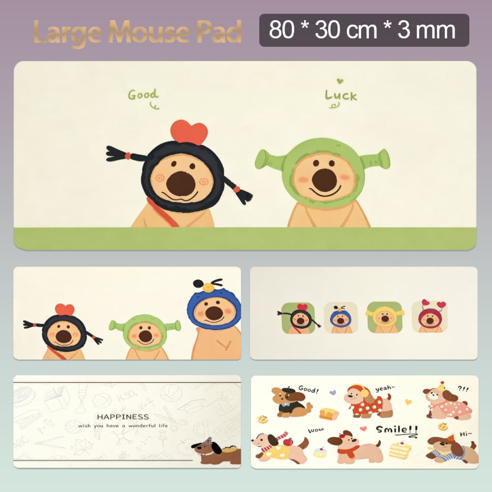 PUPPY718 80 * 30cm Mouse Pad Antiderrapante Grande MousePad Komputer Longo 3mm Tapete De Mesa