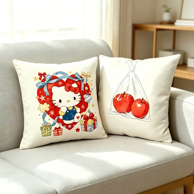 45*45cm Almofada Decorativa Linho Estampa Coleção Vintage Girassol Decoração (0211-0220)