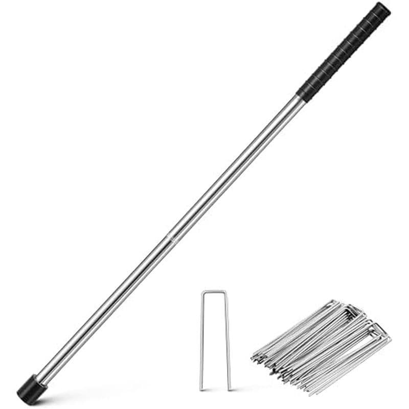 Kit De Driver De Grampos De Paisagem Enhon De 46 Polegadas Com Calibre 11 De 6 " 50 Unidades & amp ; Ponta Magnética Par