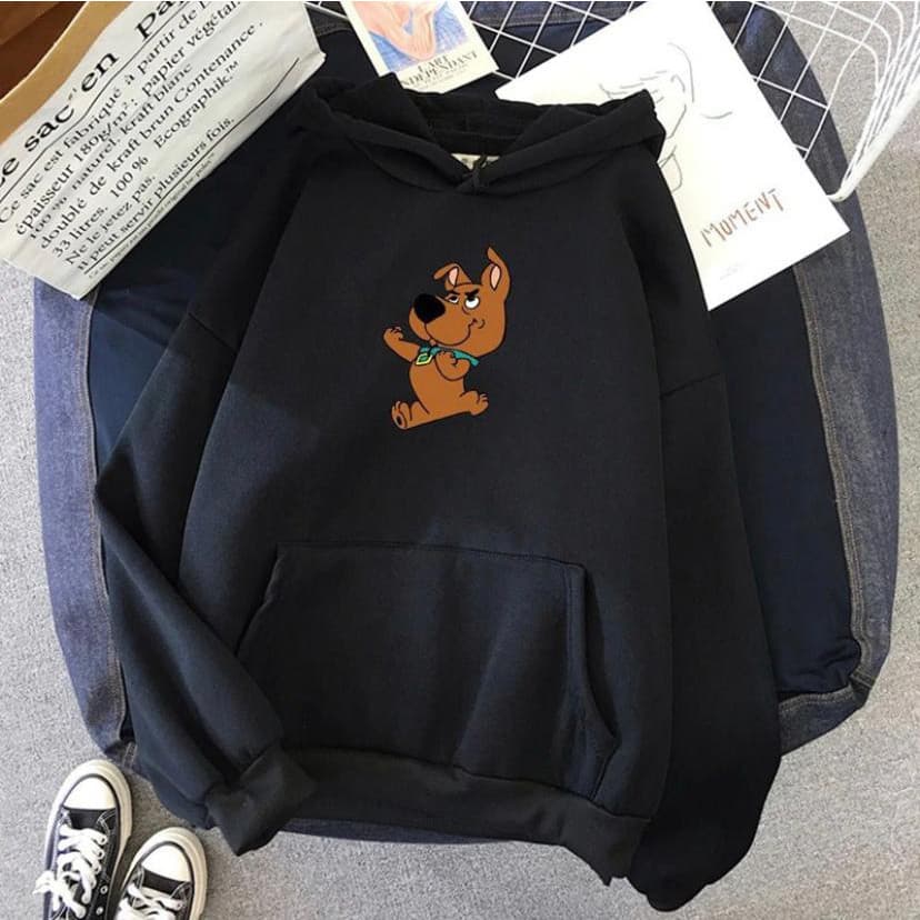 Moletom Feminino Fofo Do Scooby Casaco Feminino Fofo Scooby  Moletom Com Bolso e Goro