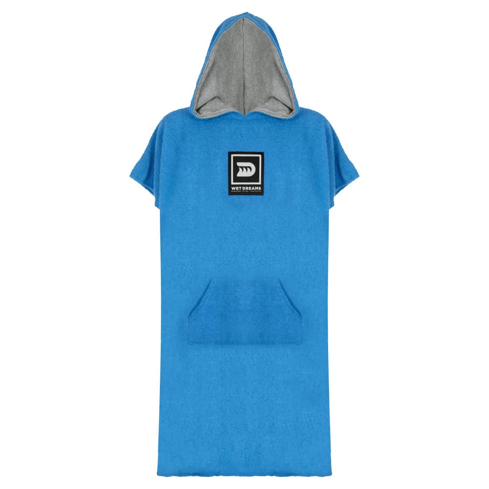 Poncho Azul Turquesa Unissex Toalha Roupão Pós Banho Piscina Praia Surf Trocador de Roupa Adulto Wet Dreams