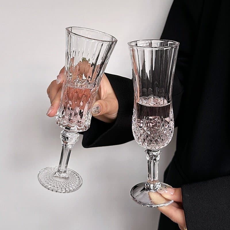 Conjunto de taças de vinho em vidro estilo europeu, taça de uísque, taça de licor, de champanhe, de vinho, taç