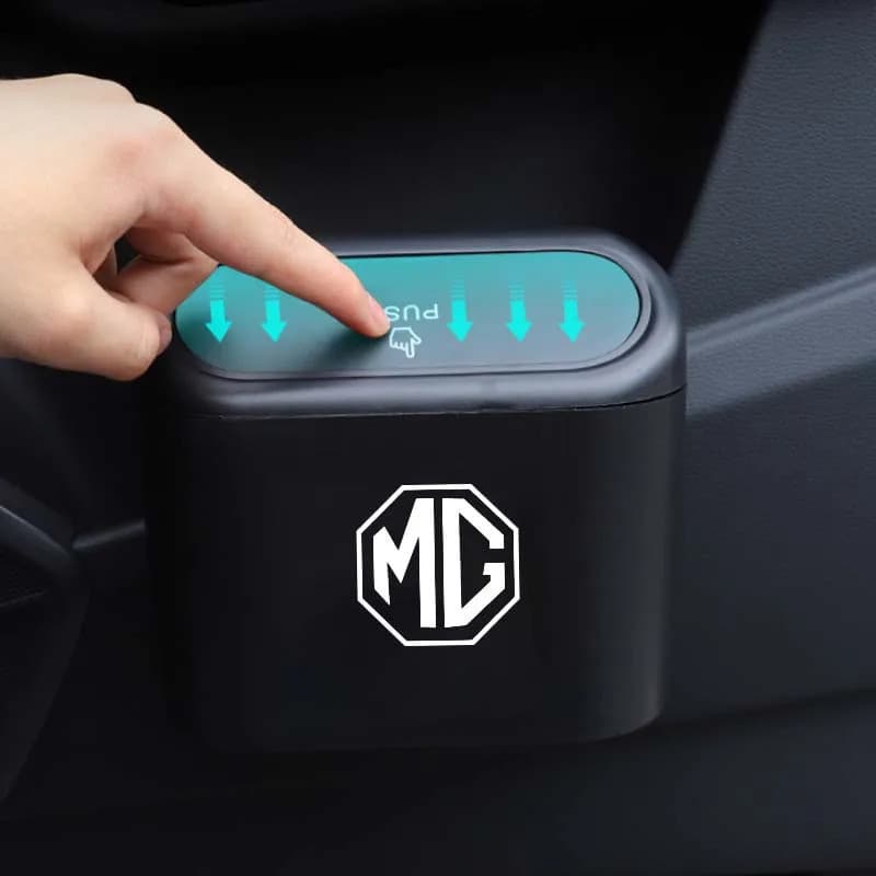 1 unidade de lixeira quadrada de ABS para carro, caixa de armazenamento de lixo, acessórios automotivos para MG MG5 MG6