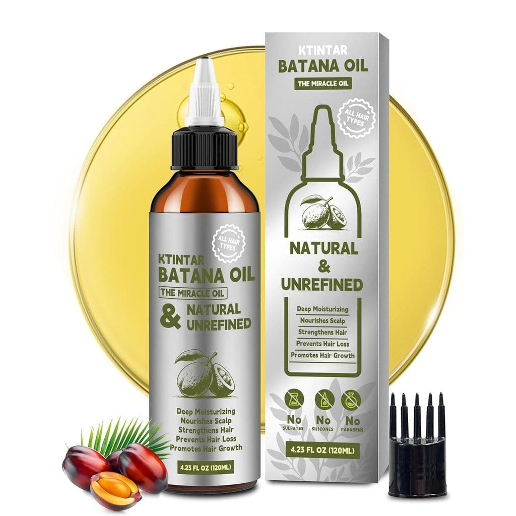 Óleo de Batana 100% Natural para Crescimento Capilar, Óleo Capilar Dr Sebi de Honduras, Cabelos Mais Grossos e Fortes, P