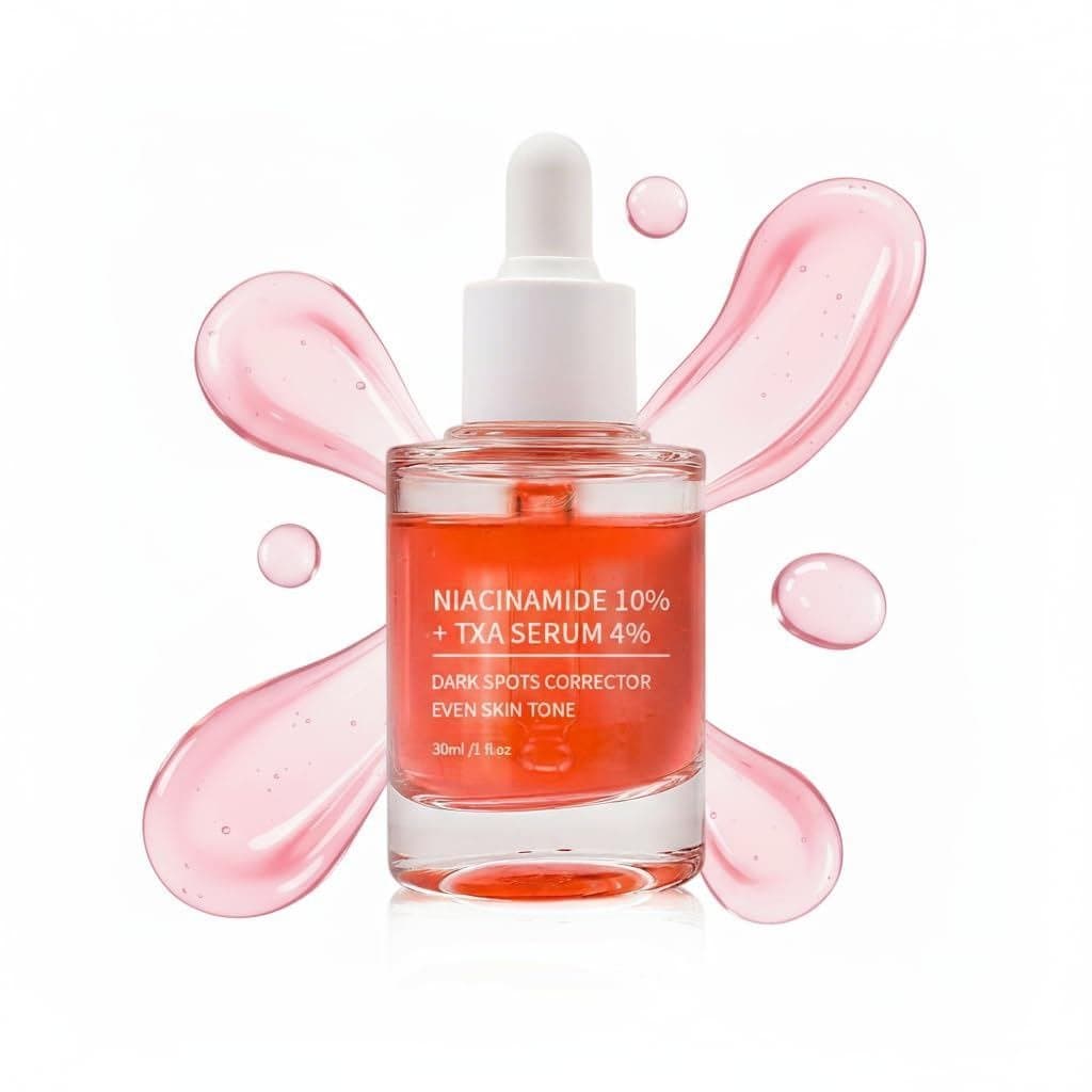 Sérum Facial Durável e Portátil com Niacinamida 10% + TXA 4%: Sérum Facial com Ácido Hialurônico e Ácido Tranexâmico par