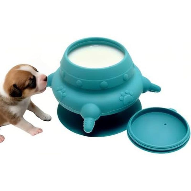 Alimentador De Leite Para Filhotes , Garrafas Animais De Estimação , Tigela Alimentadora De Silicone De Qualidade Alimen