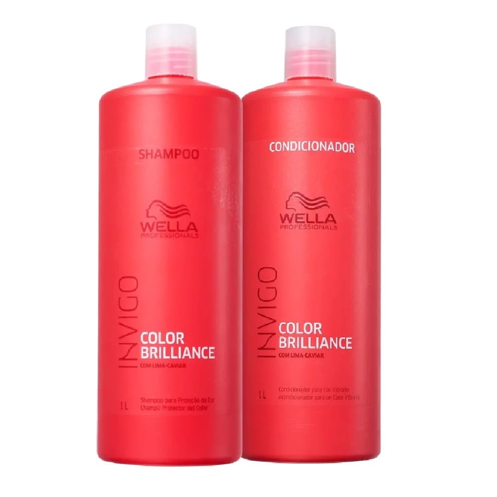 Wella Prof Invigo Color Brilliance Shamp 1L + Cond 1L