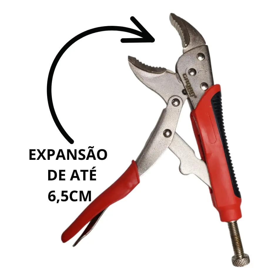 Alicate De Pressão Gadan 10  Autoajustável Cabo Emborrachado