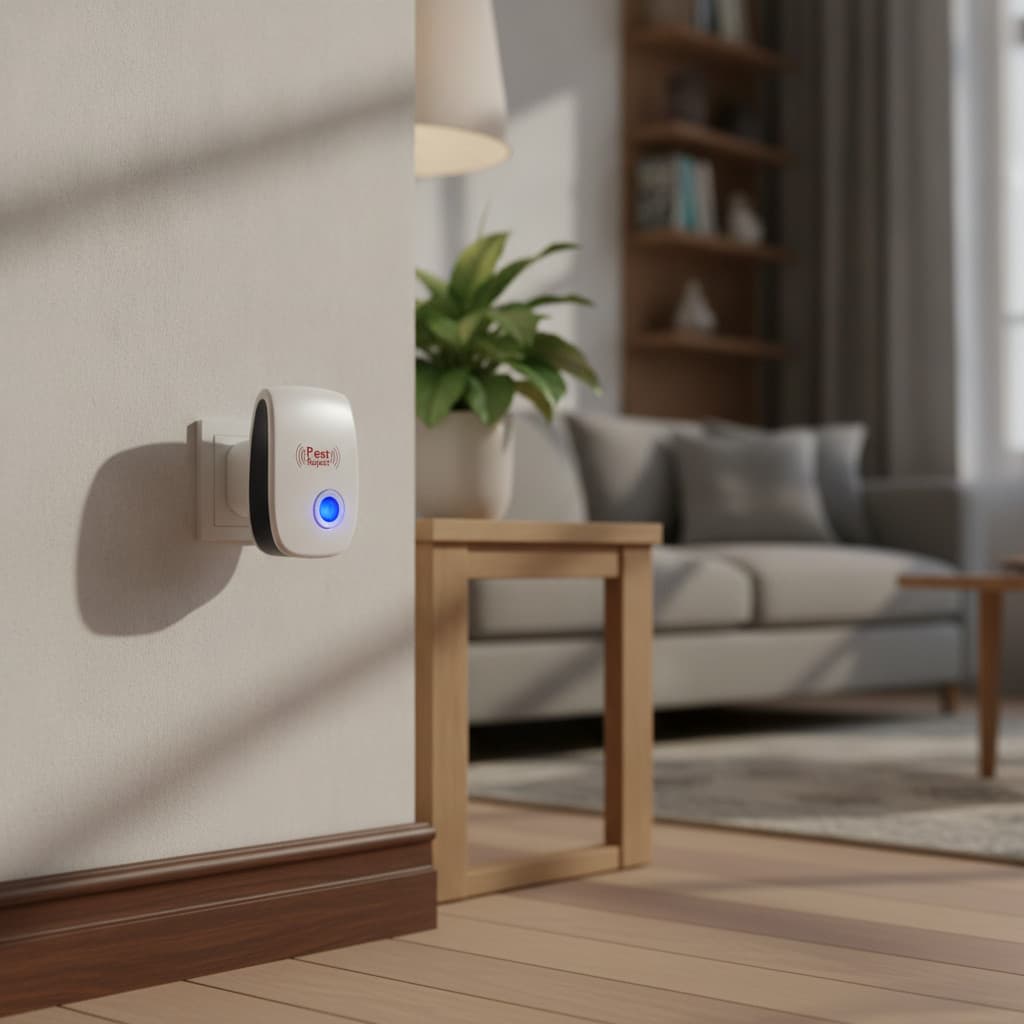 Repelente Digital Ultrassônico Bivolt para Insetos e Roedores | Proteção Doméstica Segura e Con