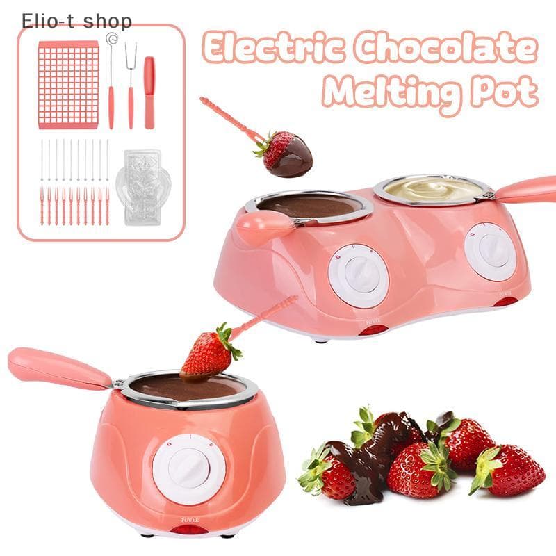Elio-t Mini Pote Elétrico Para Derreter Chocolate , Fondue De Fonte , Máquina Aquecedora Leite , Único/Duplo , Derretedo