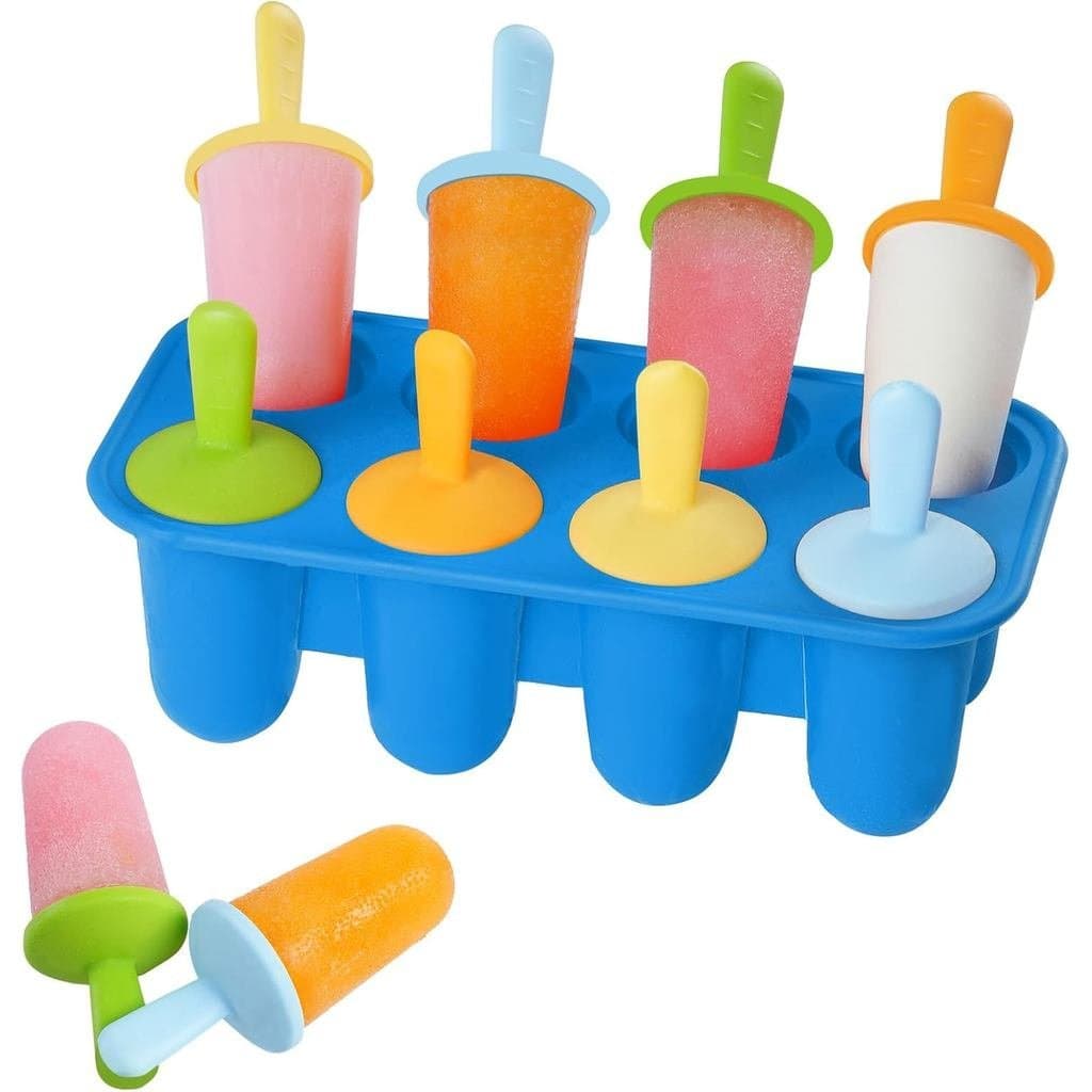 Moldes de Silicone para Picolés Miaowoof para Crianças, Moldes de Picolé Pequenos de Silicone Premium Sem BPA com 6 Cavi