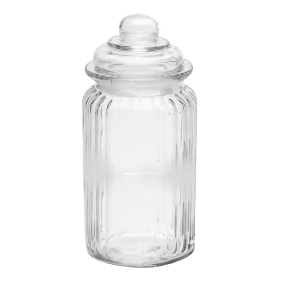 Pote De Vidro Bomboniere Porta Mantimento Café Açúcar Capsula Tampa Hermética 1200 Ml
