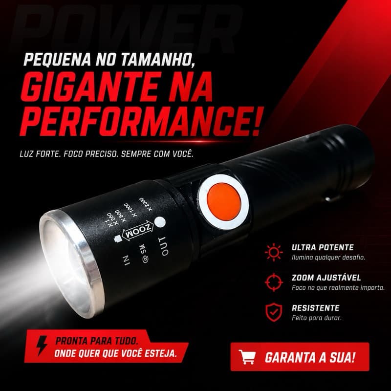 Mini Lanterna De Led Usb portatil