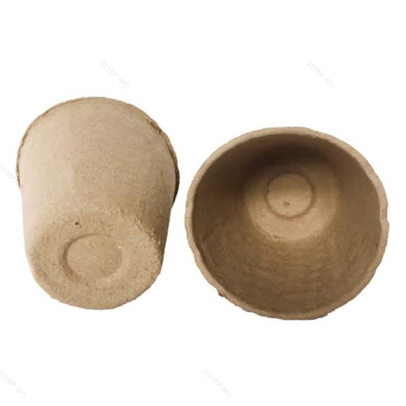 10 Pçs 8cm Planta Berçário Copo Papel Crescer Pote Flor Biodegradável Casa Jardinagem Cultivo BR15B2