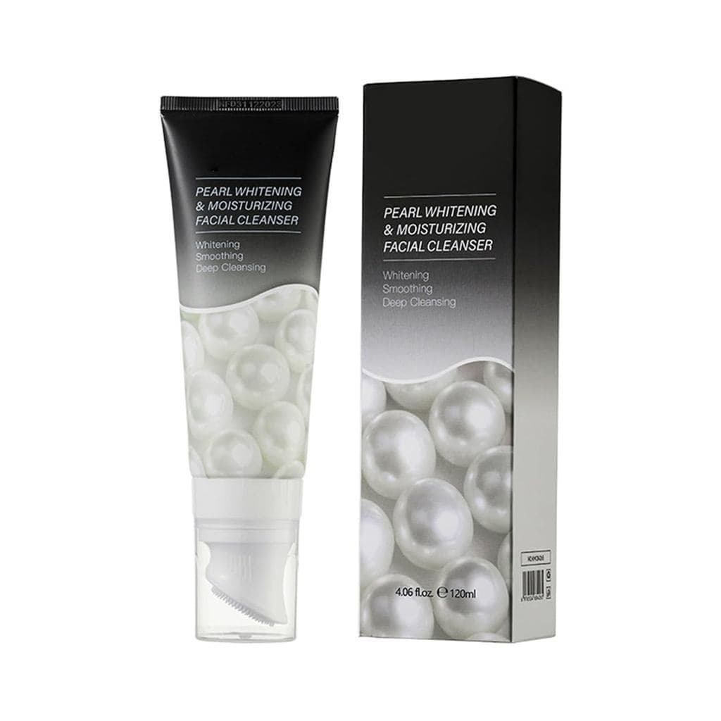 Moily Women 120ml Limpador Facial Hidratante Suave com Pérolas e Escova, Limpeza Profunda Suave, Refrescante e Hidratant