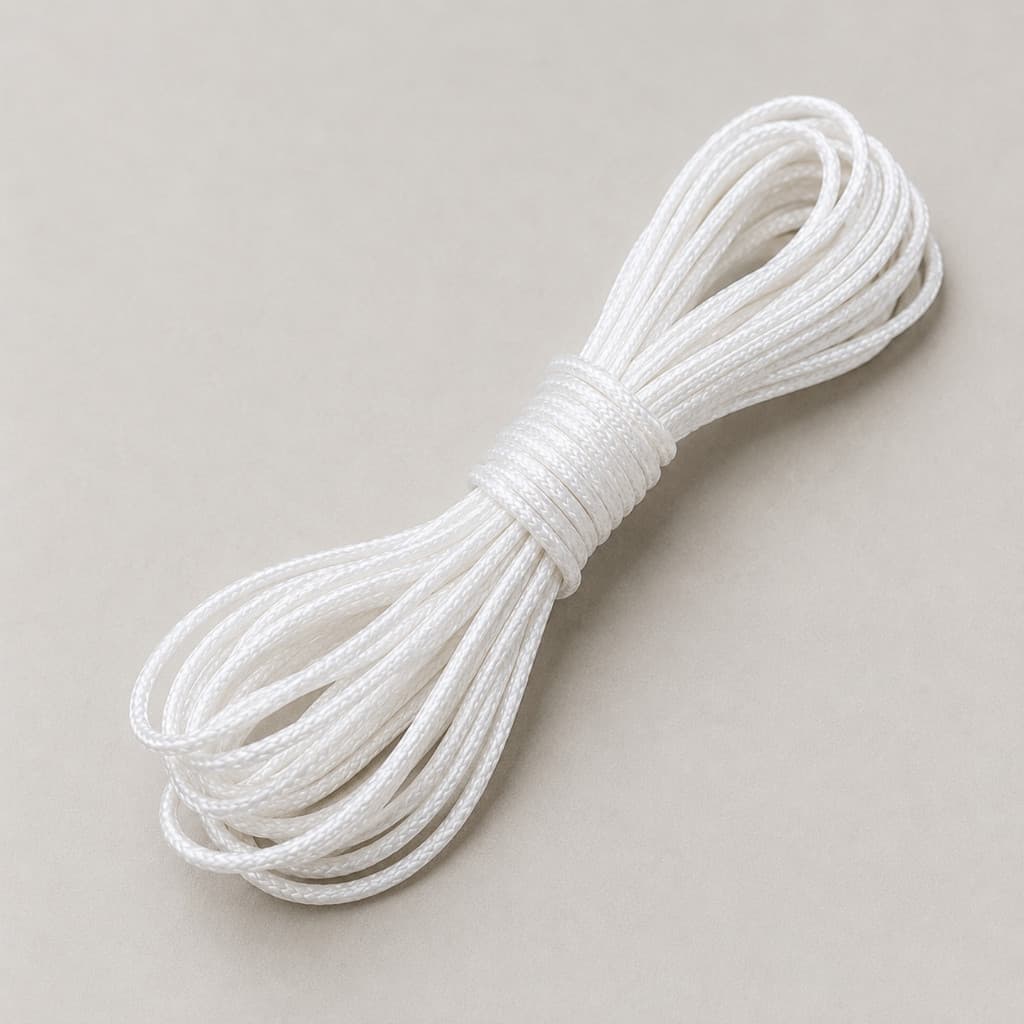 Corda PP 3mm 5m Polipropileno Trançada Resistente Para Varal Apartamento Multiuso RGsegurity