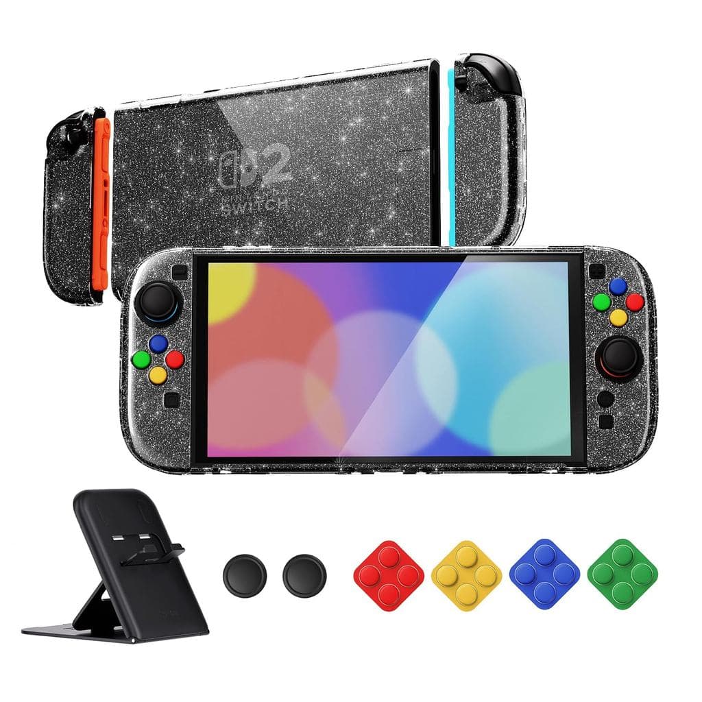 Capa Protetora PlayVital para Nintendo Switch 2 com Suporte |   Capa rígida ultra-fina e encaixável, capa separada para