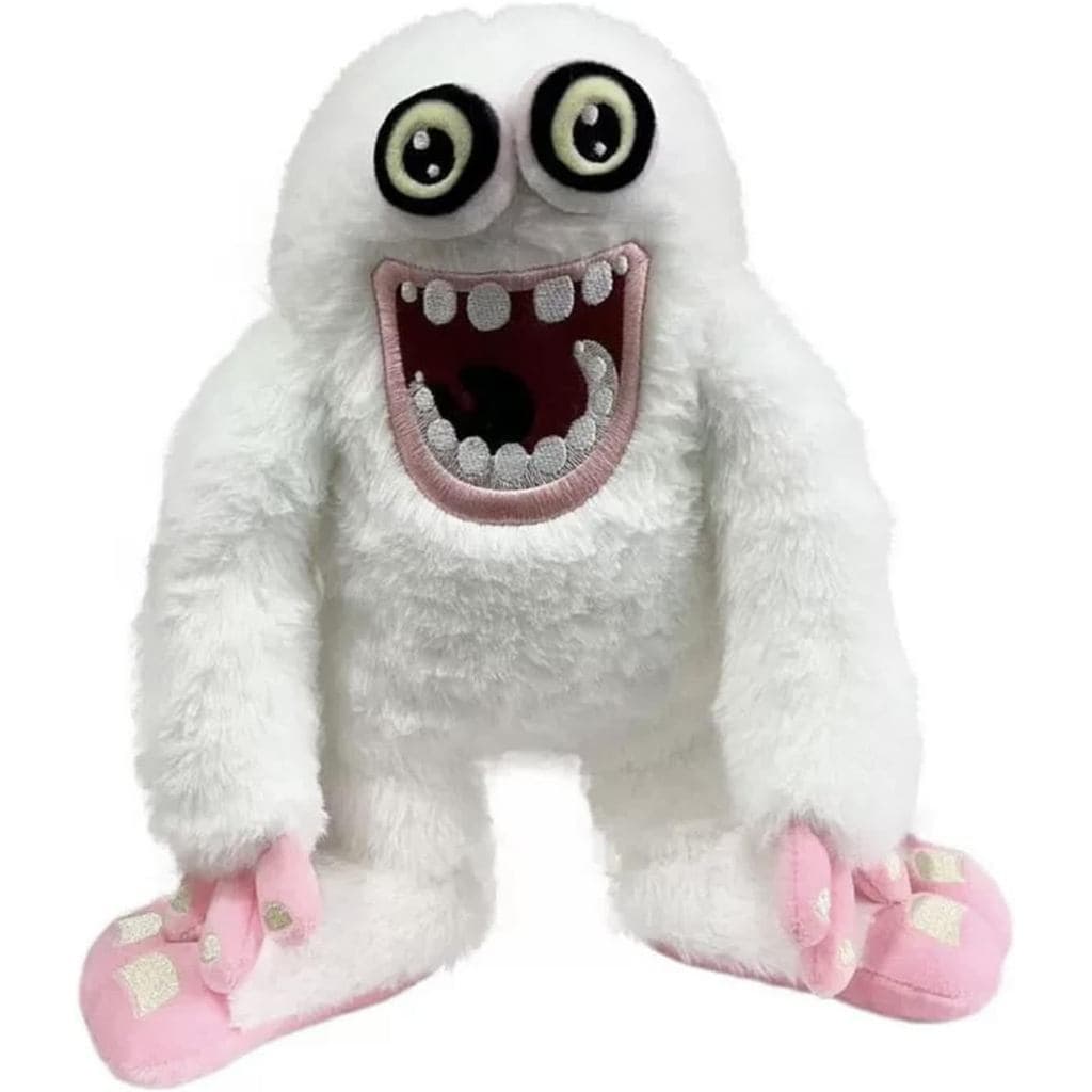 Figura de Animal de Pelúcia Macia, Personagem de Desenho Animado, Presentes para Aniversários e Fãs de Jogos (Branco 9,8