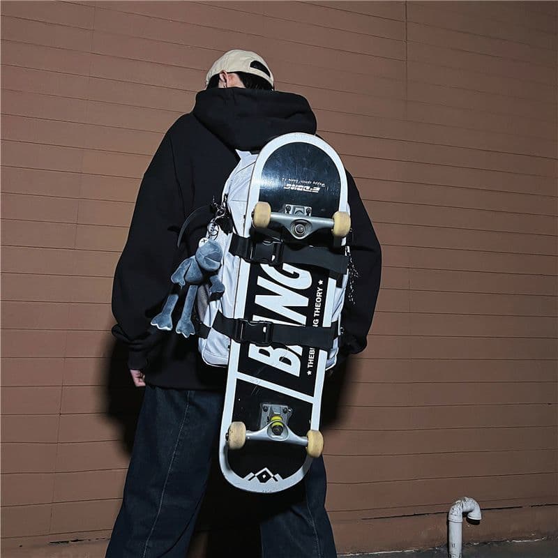 Mochila americana bolsa de skate grande capacidade funcional mochila ciclismo rua mochila skate ao ar livre verão viagem