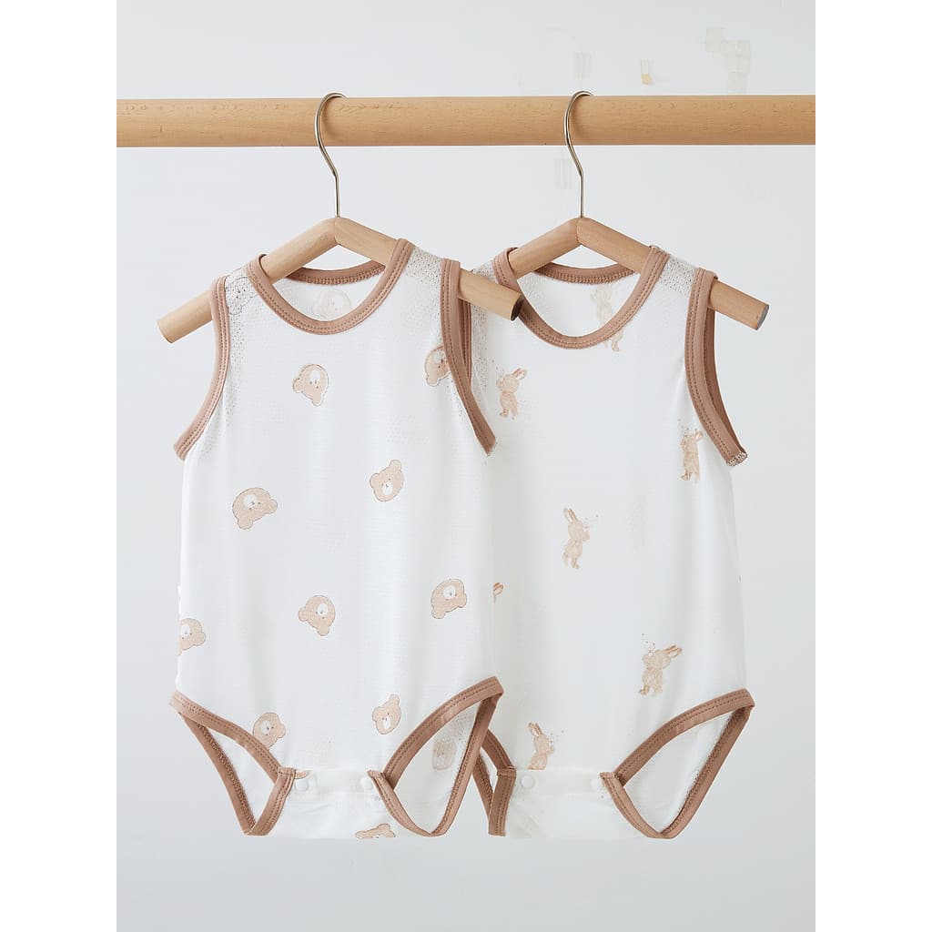 Bebê sem mangas camisola roupas de bebê roupas de verão estilo fino Modal bebê triângulo macacão desossado pijamas roupa