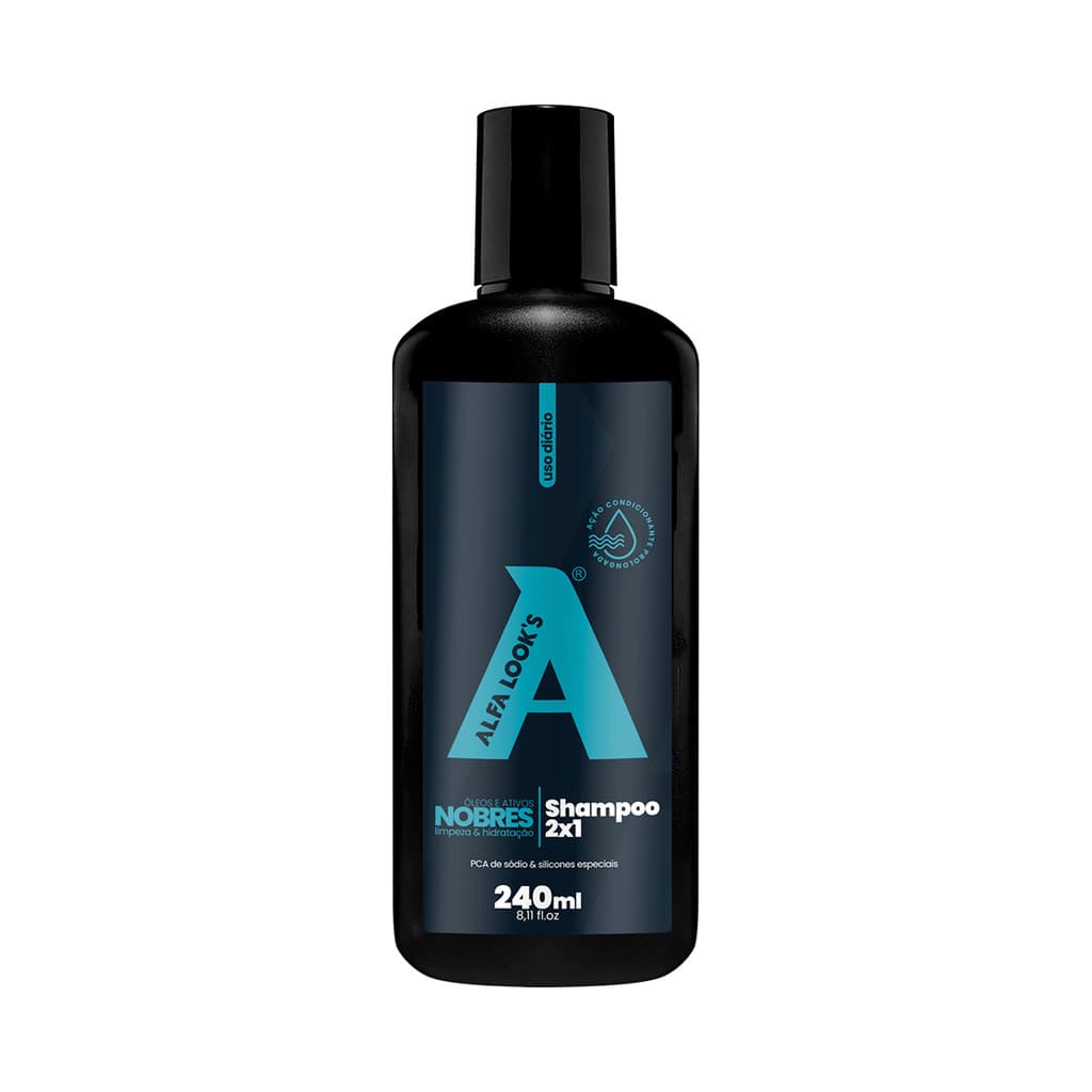 SHAMPOO 2 EM 1 240ML ALFA LOOK’S