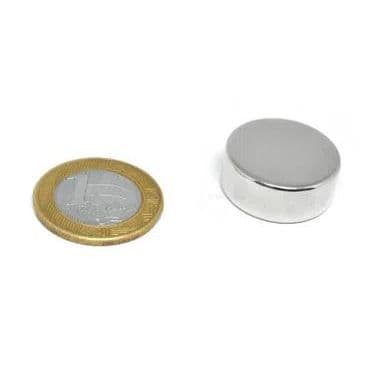 Ímã Neodímio N35 Pastilha 25x10 mm