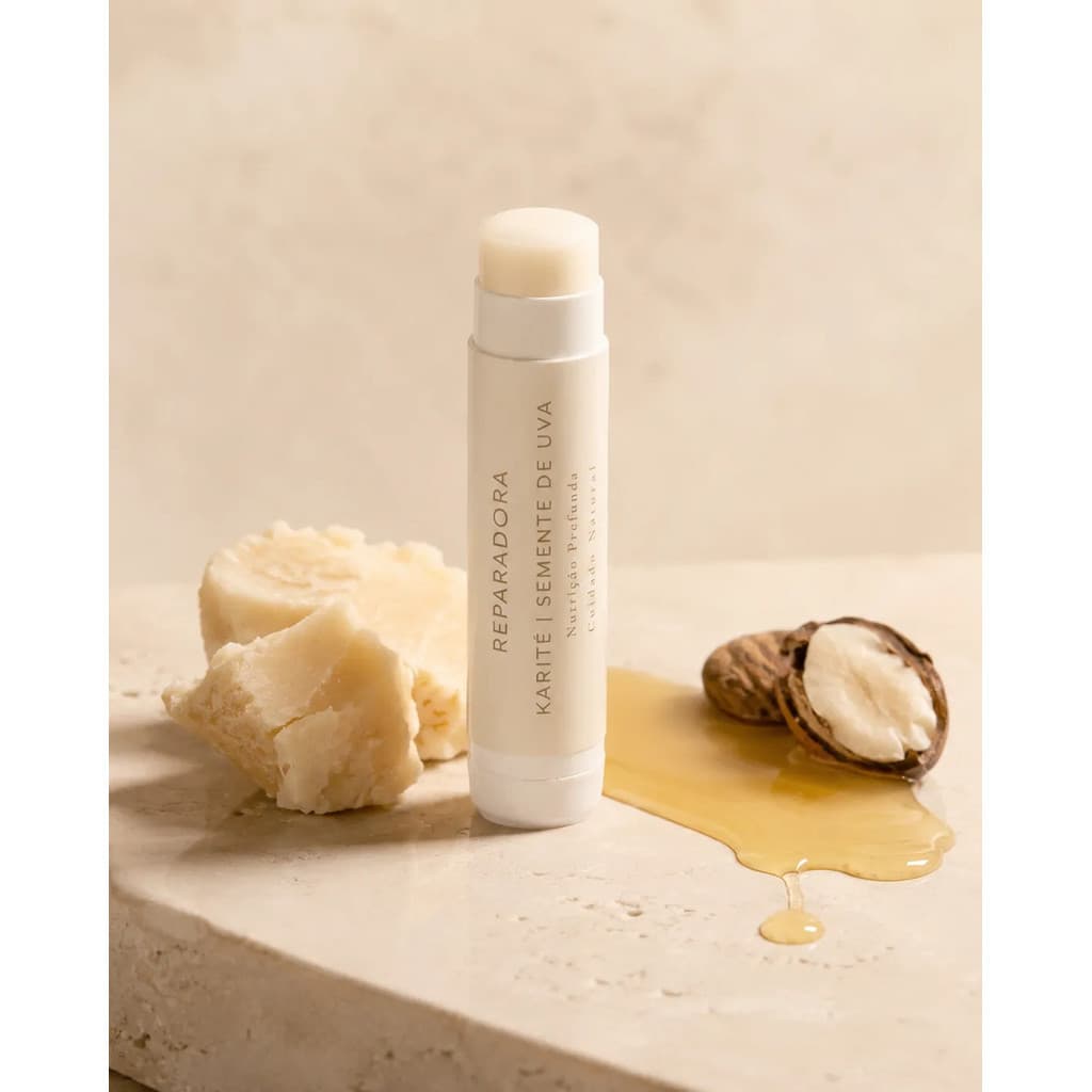Bálsamo Labial Reparador Manteiga de Karité Sem Petrolatos Vegano 5g Por Amor