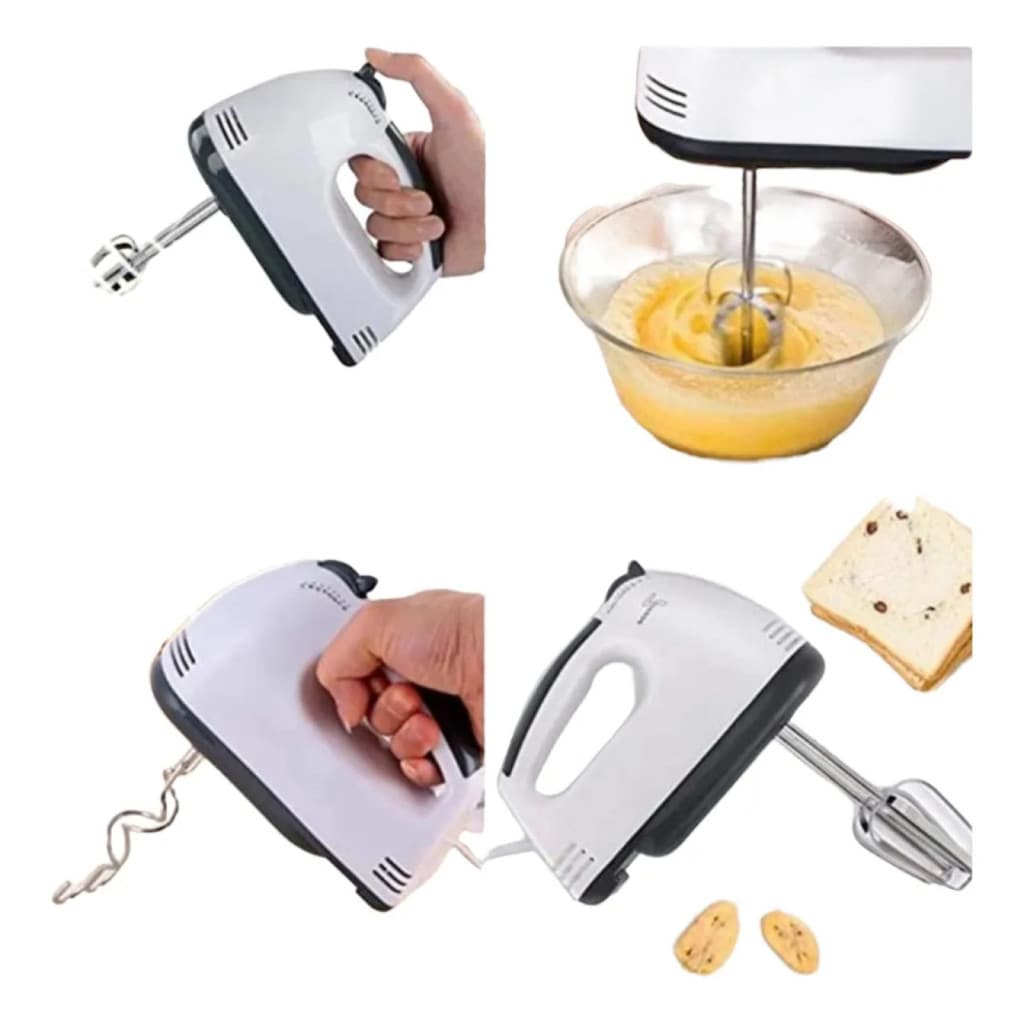 Mini Batedeira De Mao Bate Bolos Ovos Chantilly 110v