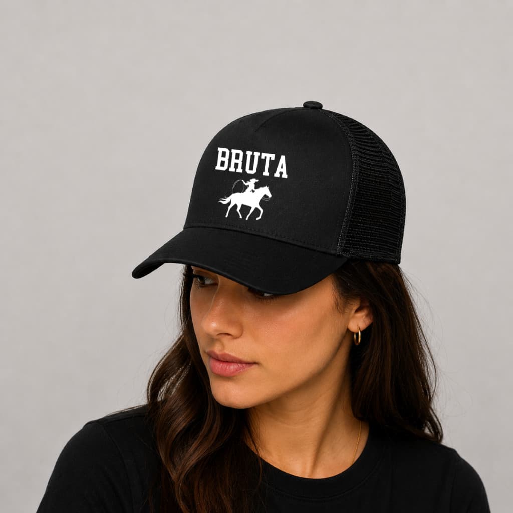 Boné Trucker Bruta Texas Aba Curva Rodeio Cowgirl Agro Country