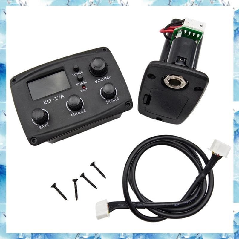 [Bcd]-17A Pré-Amplificador De Equalizador De Guitarra Acústica , Com Afinador De Procedimento Digital 3 Bandas Substitui