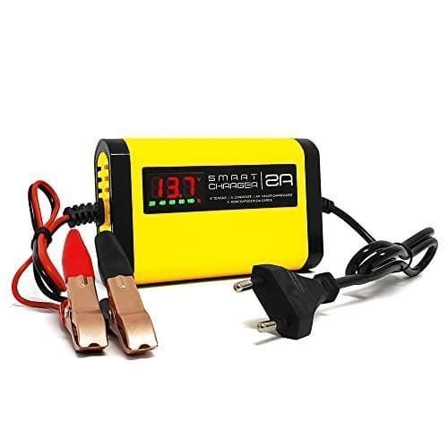 Carregador De Bateria P/ Carro Moto Com display para indica de Carga