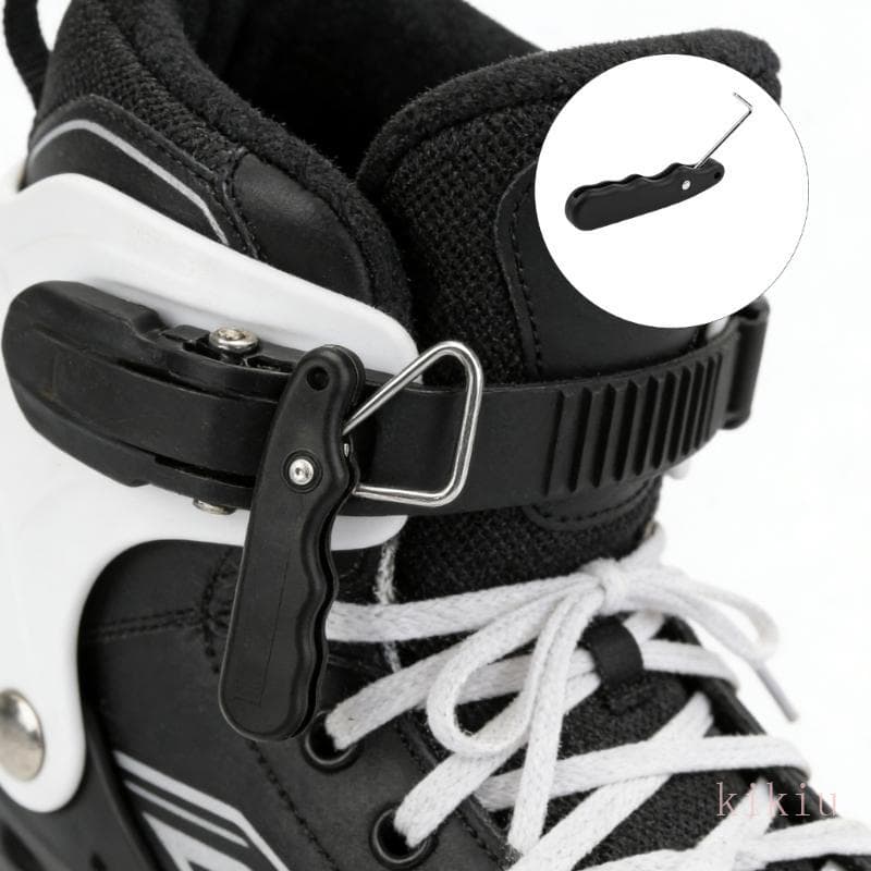 kikiu Hóquei Patins Renda Aperto Portátil Apertador Skate Gravata Gancho Estendido Segurar Alça Ferramenta Patina