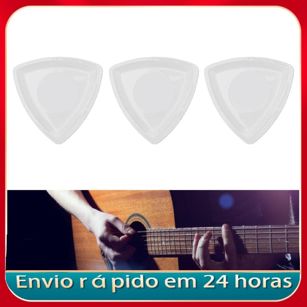 Conjunto de 3 palhetas de guitarra LED Karlak com recurso de iluminação de alta sensibilidade para músicos Material ABS