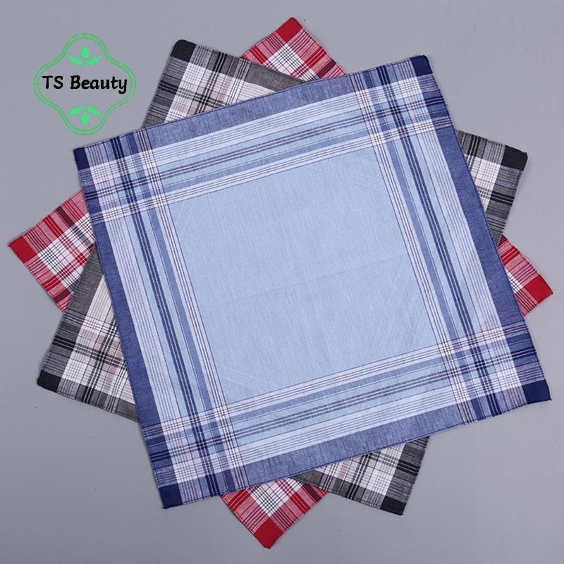 TS Moda 40x40cm Lenço De Algodão Toalha Para Adulto Grande Quadrado Uso Múltiplo De Rosto Masculino Suor Limpar Pano 40x
