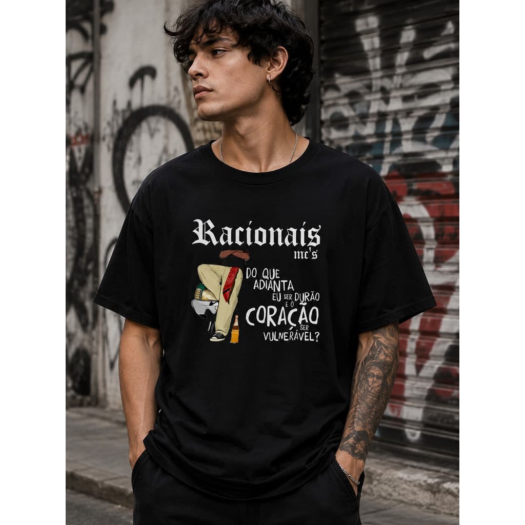 Camiseta Racionais Streetwear Unissex 100% Algodão Lançamento Envio Varias Cores!!