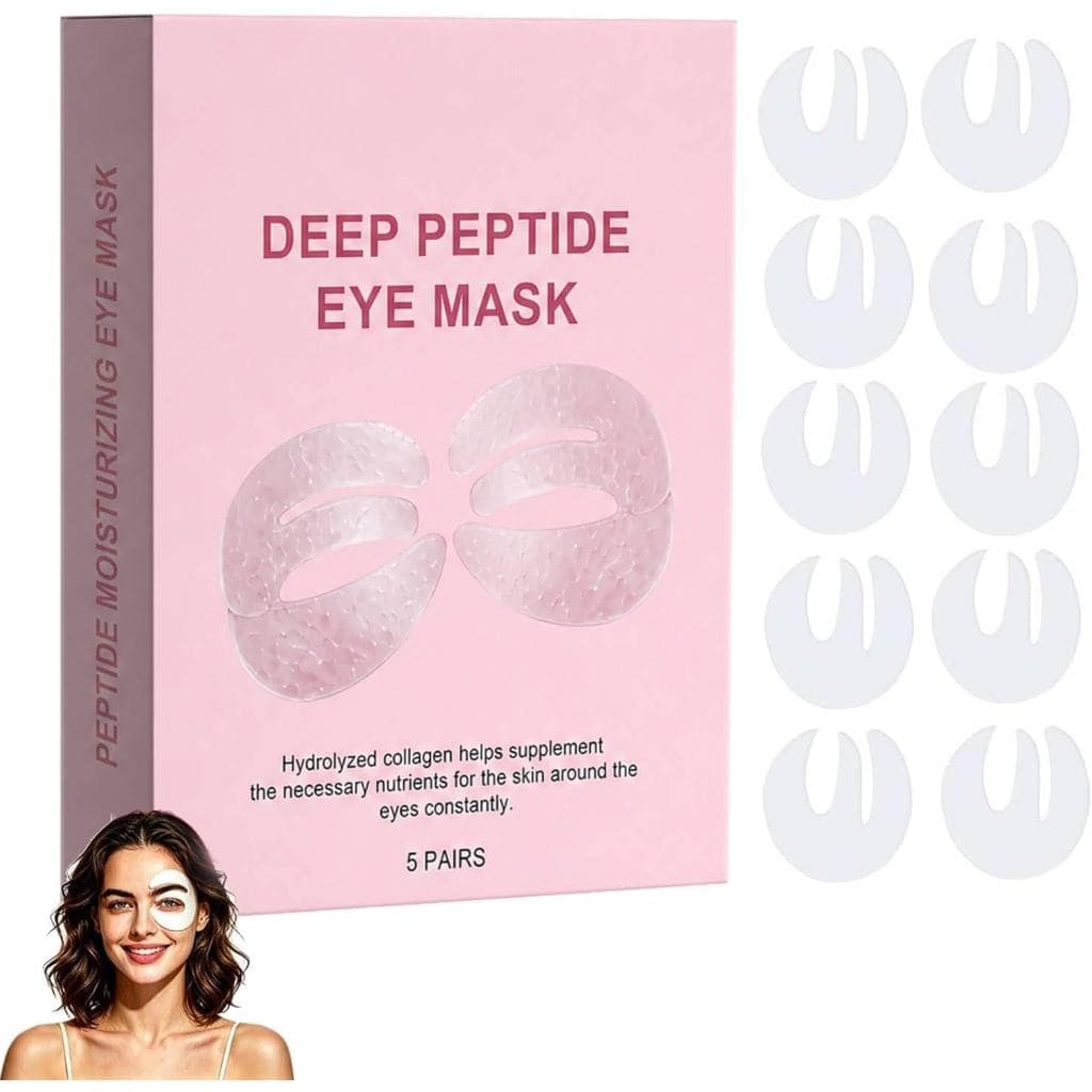 Máscara para Olhos SkultaDeepPeptideCollagen, 5 Pares de Patches de Colágeno para Olhos, Máscaras para Olhos para Olheir