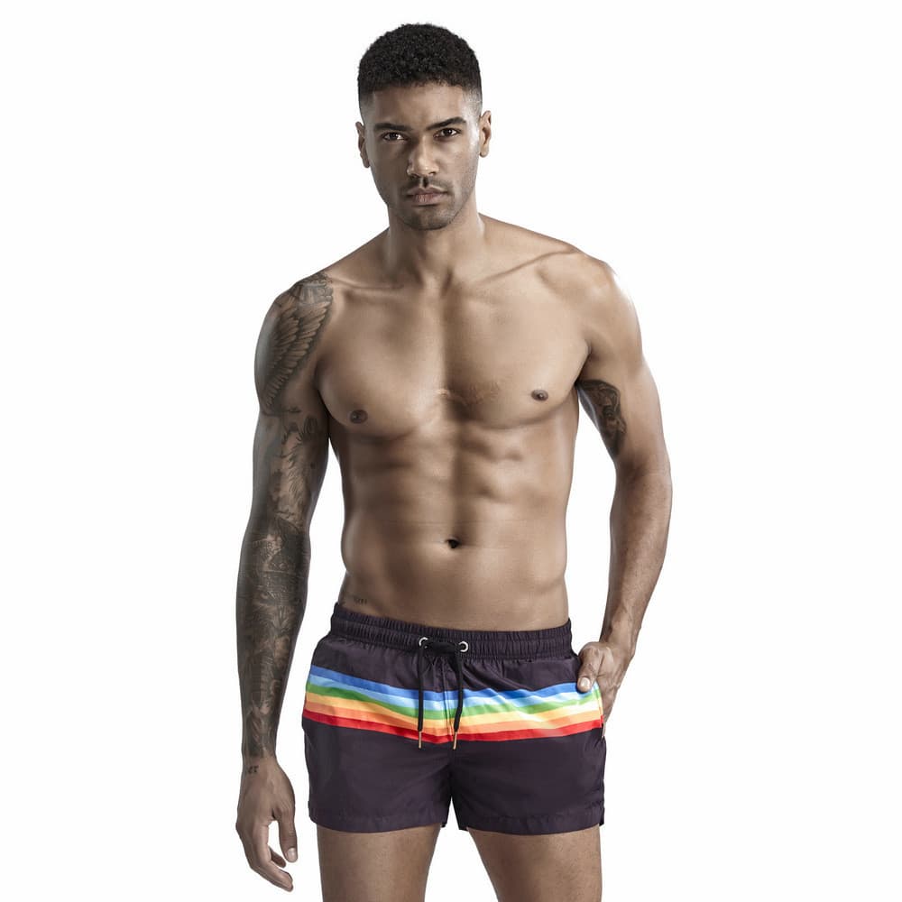 Calças de praia finas de verão Shorts soltos masculinos Calças casuais da moda Calças esportivas