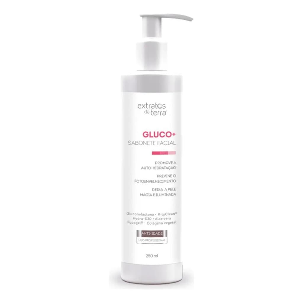 Sabonete Liquido Hidratante Gluco+ 250ml Extratos Da Terra