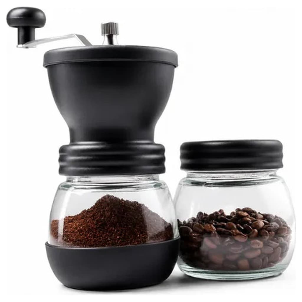 Moedor Café Grãos Manual Ajustável Hibull Cerâmica Preto 700g