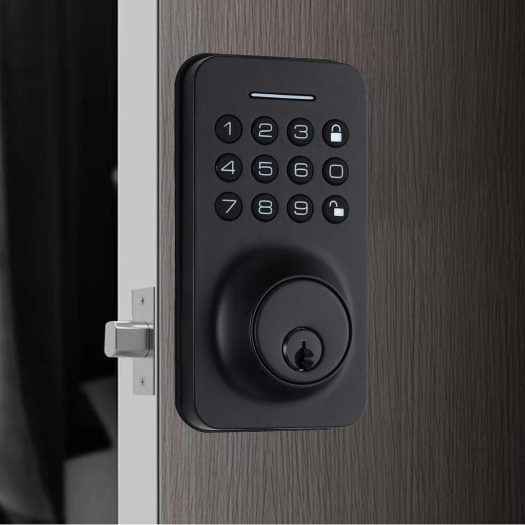 WAFU Fechadura de porta inteligente 4 maneiras desbloqueadas tuya BT Connection APP Desbloqueio de senha para casas e