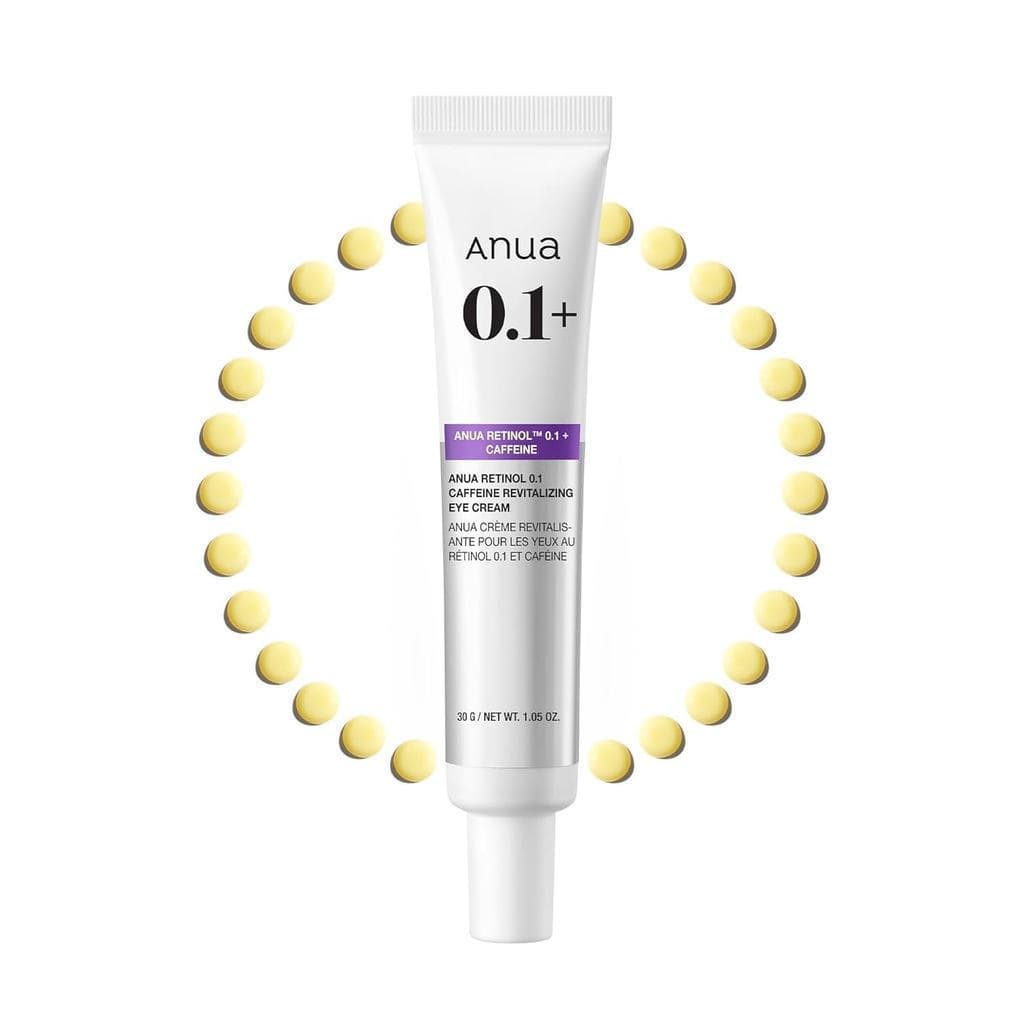 Creme Rejuvenescedor para Olhos ANU Retinol 0.1 com Cafeína, Hidratante para Olhos, Ilumina a Área dos Olhos, Ni