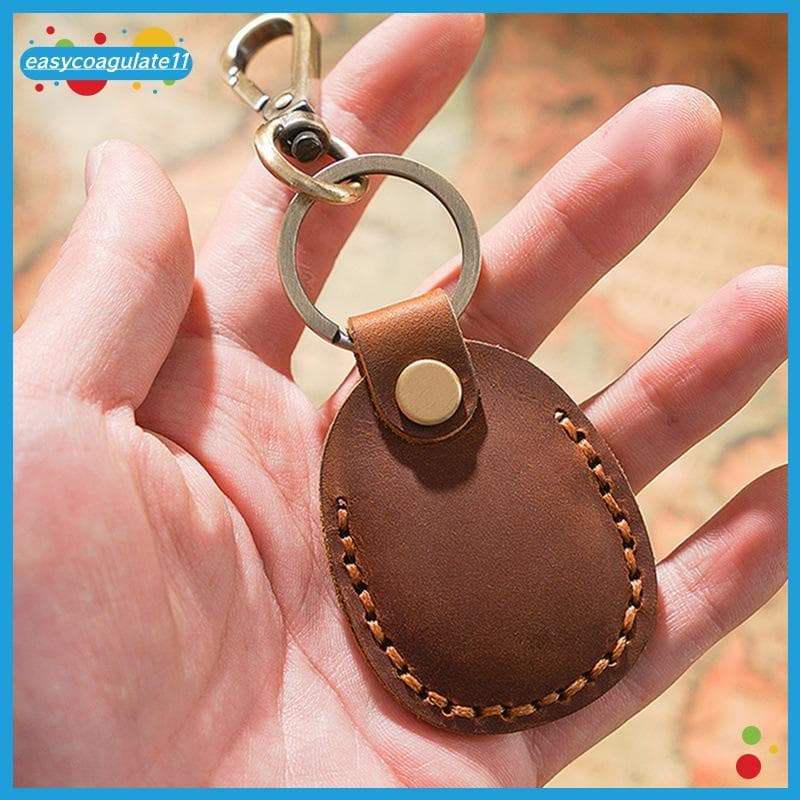 EASYC Adequado Para Chaveiro De Couro AirTag CaseAirtag Locator PU Capa Cartão De Acesso BR