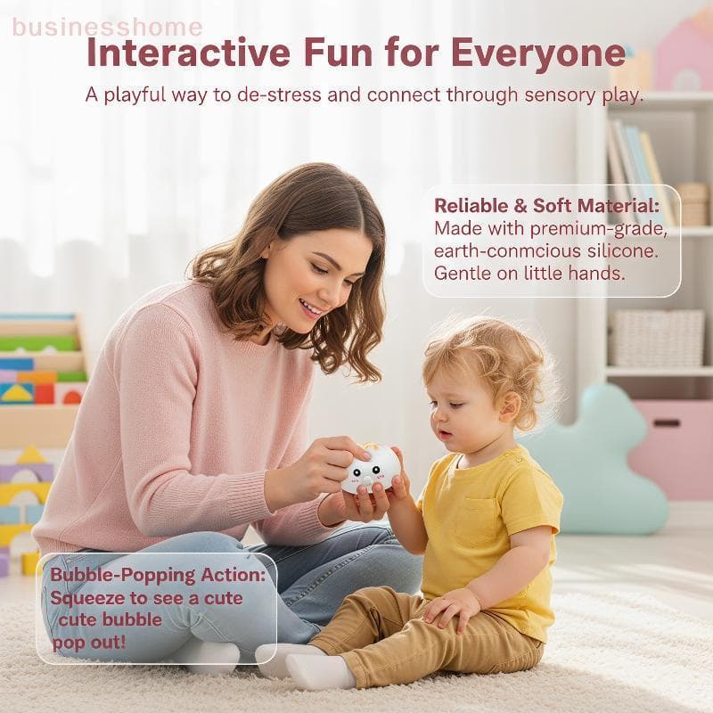 < busines > Brinquedo Fofo De Pão Cozido No Vapor Com Recuperação Lenta E Design De Bolha Perfeito Para Alívio Do Estres