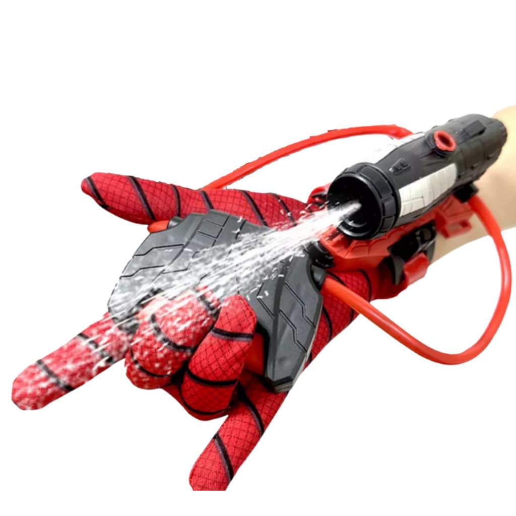 Lançador de Água Infantil Spider com Luva | Brinquedo Estilo Homem-Aranha para Meninos