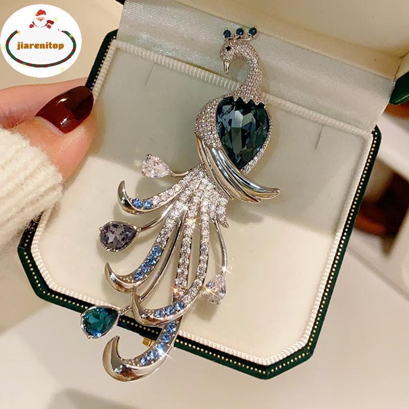 jiarenitop Moda Requintada Peaco Strass Broche Para Mulheres Roupas Casaco Acessórios Presentes br