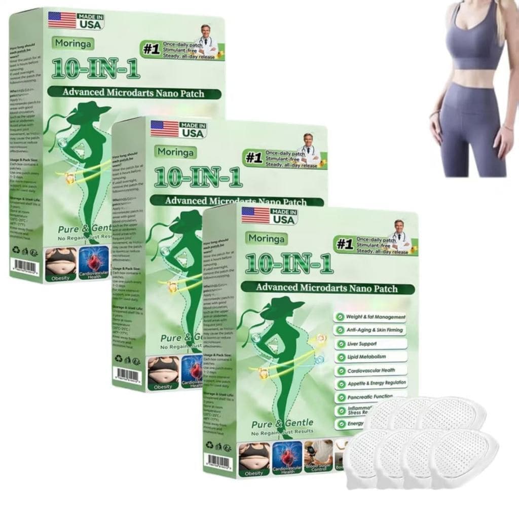 Patches de Berberina Moringa X Nad, Novo Patch de Berberina 10 em 1 de 2026, Patches Naturais para Mulheres e Homens, Ad