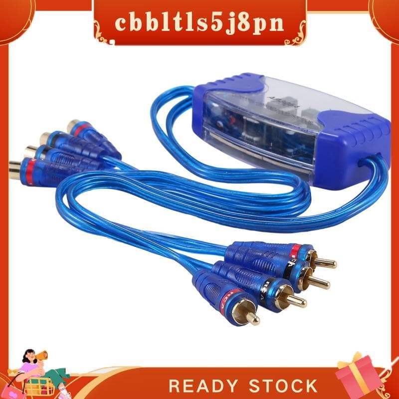 Supressor De Filtro De Ruído De Áudio Rca De 4 Canais Isolador De Loop De Aterramento Estéreo Para Carro 50W