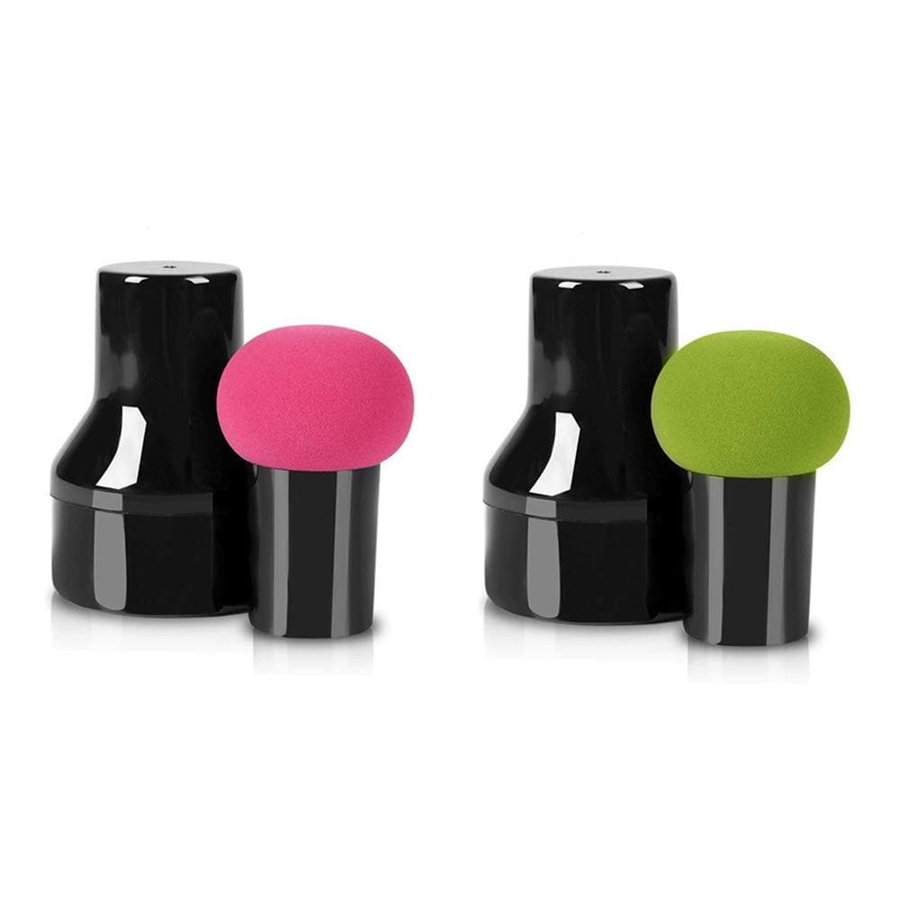 2 Esponjas de Maquiagem, Esponja para Misturar Maquiagem, Esponja de Pó em Forma de Cogumelo, Esponjas para Base Facial,