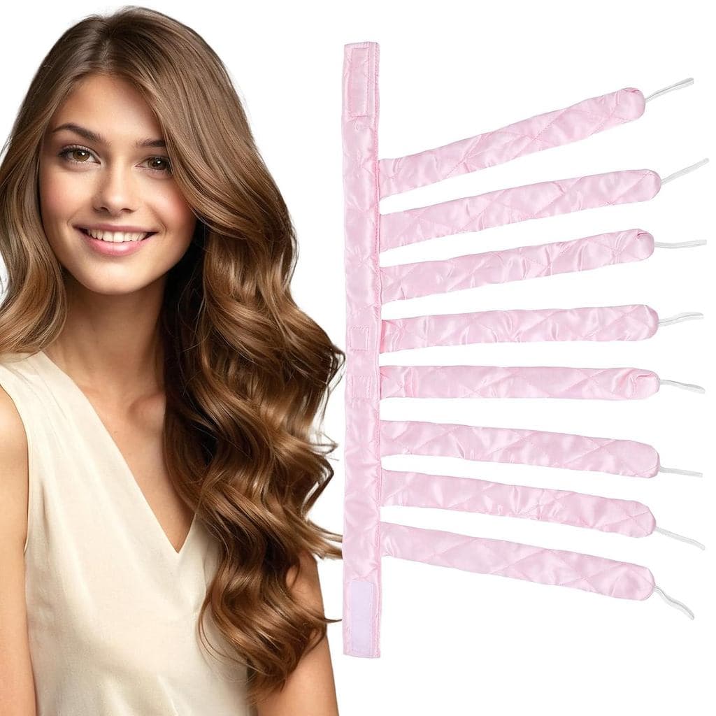 Curl Silk Quad para Cachos Sem Calor, Modeladores de Cabelo Sem Calor para Cabelos Longos, Cachos Sem Calor para Uso Not