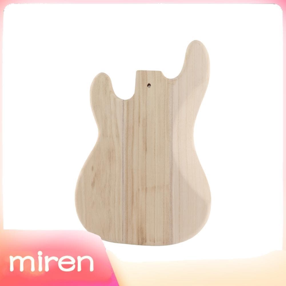 miren.br PB-T02 corpo de guitarra elétrica inacabado, barril em branco de madeira de sicômoro para guitarras baixas